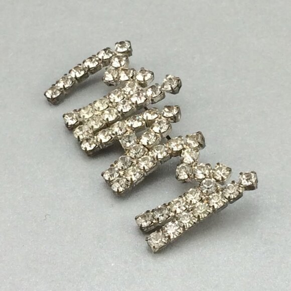 Vintage Miami Sparkly Rhinestone Brooch Pin Kitsch Florida Souvenir - Picture 4 of 10